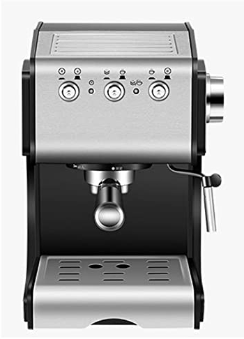 Cafetera Cafetera Cafetera Máquina de café expreso semiautomática para el hogar Espuma de Leche Tipo Vapor Comercial (Color: Negro, Tamaño: CN) (Negro UE)