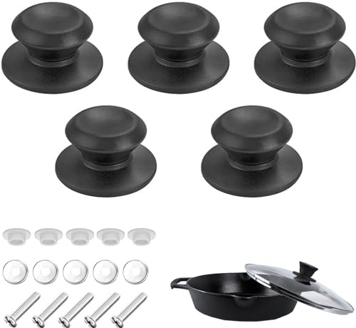 YQBFTC Boutons Universelle Cuisine, 5 PCS Bouton de Couvercle Poignée Casserole Boutons de Couvercle de Casserole Pour Les Ustensiles de Cuisine