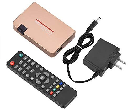 Dpofirs RF zu HDMI Konverter, HDMI zu RF Modulator, Alle Standard Konverter, Analoger TV Empfänger Adapter, Fernbedienung 100 Bis 240 V (EU-Stecker 110 V bis 220 V)