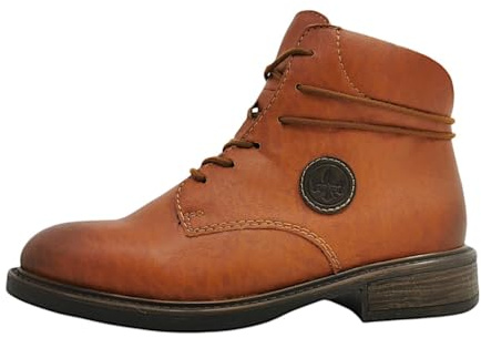 Rieker Bottes à lacets pour femme 71440 - Marron - 38 EU, marron, 38 EU