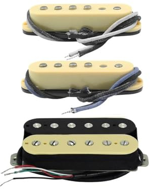 Vintage Alnico 5 Single Coil Pickups & Humbucker Pickup SSH Set 52mm für E-Gitarrenteile
