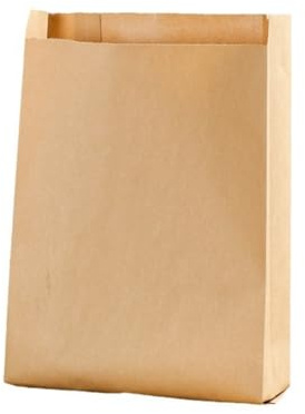 Pack of 100 Kraft Paper Bags, Paper Bags, Brown Paper Bags, Kraft Paper Bread Bags,Party Bags, Sandwich Bags(20×12×5cm)