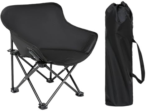 Moxeupon Camping fällstol för barn, lätt campingpall för barn, ergonomisk vikbar pall för inomhus- och utomhusbruk – lätt campingpall, ergonomisk