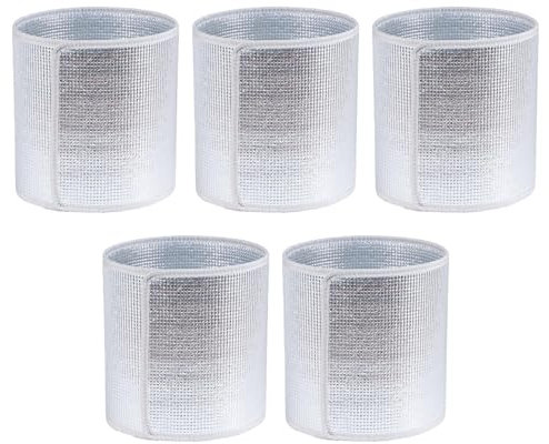 Coperture per vasi da fiori per l'inverno, antigelo isolato copertura invernale, 5 x pellicola di alluminio ispessita copertura per vasi da fiori a prova di freddo, protezione antigelo per piante da