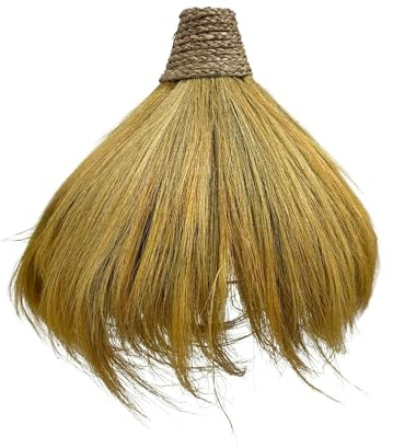Abat jour naturel MASAI en herbe de rayung style bohème H40cm pour monture électrique E27