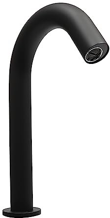 Rubinetto, nero opaco, senza contatto, miscelatore lavabo con sensore a infrarossi, adatto per appartamenti, ristoranti, centri commerciali, bagni e altri luoghi.