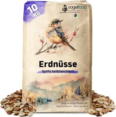 10 KG teilblanchierte Erdnusssplits Erdnüsse Splits, halbe und ganze Erdnüsse mit und ohne Haut
