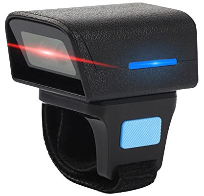 Scanner di Codici a Barre Indossabile con Dito Dioche, Scanner di Codici a Barre di Tipo Indossabile Codice a Barre con Supporto di Connessione USB a Tre modalità