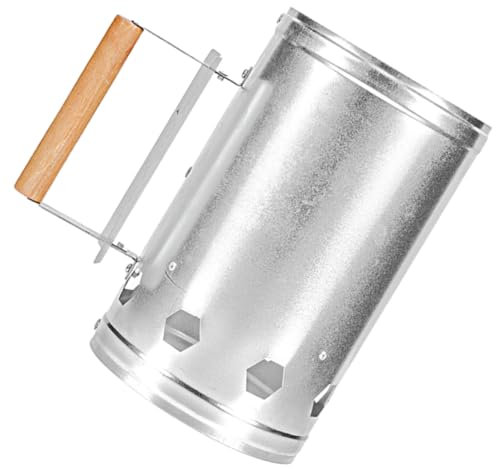 Kisangel Secchio per Legno Barile per Accensione Barbecue Stufa per Esterni Attrezzo per Barbecue con Buona Circolazione Aria