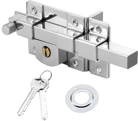 Serratura meccanica per porte in legno e ferro, design vecchio stile con caratteristiche di sicurezza avanzate (2008CR - destra)