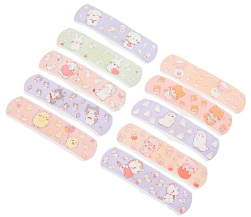 Vendajes para Heridas Cartoon 120 Piezas, Caja de 1, Adhesivo Transpirable | Impermeables, para Nudillos y Articulaciones, Uso Cómodo, Material de Primeros Auxilios