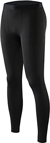 TOPINCN Snabbtorkande Kompressionsbyxor för Män, Tighta Leggings i Premium Polyester för Träningspass, Svettabsorberande Sporttights för Yogalöpning, Svart M-XXL (XXL)