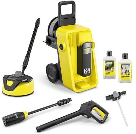 Kärcher Pressure Washer K 4 Comfort Premium Home, pressure: max. 130 bar, flow: 420 l/h, area: 30 m²/h, weight: 17 kg, Extra Flexible High Pressure Hose, Hose Reel, 4-in-1 Multi Jet, Home Kit
