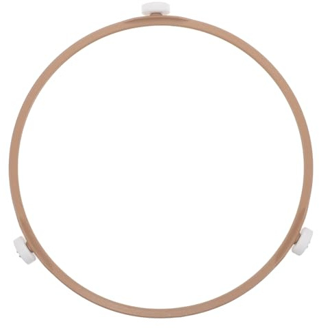 SHINEOFI Anneau de Support Micro-Ondes 19 CM Plateau Tournant en Verre Bague Plastique Rouleaux pour Remplacement Accessoire Cuisson Pièce Détachée Stable et Antidérapante