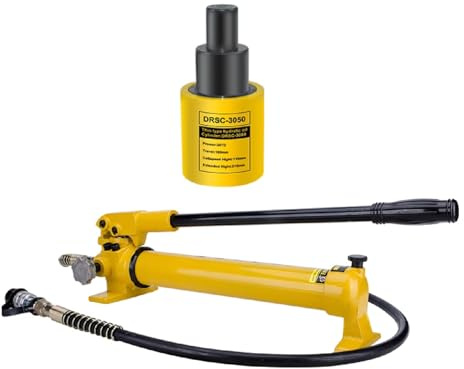 Martinetto Idraulico Multisezione, Martinetto Da 50 Tonnellate Con Corsa Da 150 Mm/6 Pollici, Kit Martinetto Idraulico Con Pompa Manuale CP-700(30T jack+CP-700 hand pump)