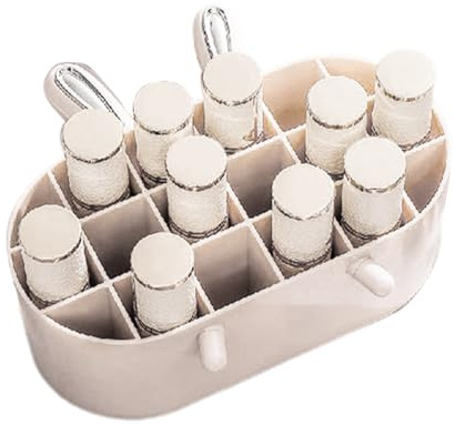 Organizzatore per rossetto – Supporto per lucidalabbra, scatola di | immagazzinaggio per trucchi, per cosmetici con design multi-fessure, bellezza per bancone da ufficio, supporto adatto via