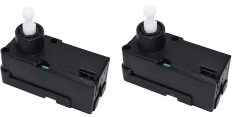 LCQSYE Scheinwerferhöhensensor Einstellung des Scheinwerfer-Nivellierungsmotors, passend für Universal # 0307853303 1J0941295A Scheinwerferversteller(2 pieces)