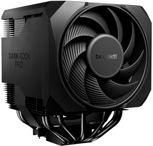 be quiet! Dark Rock Pro 6 Ventirad, Performances de refroidissement du processeur exceptionnelles, Mode silencieux semi-passif, 7 Caloducs haute performance, 2 Ventilateurs Silent Wings PWM inaudibles