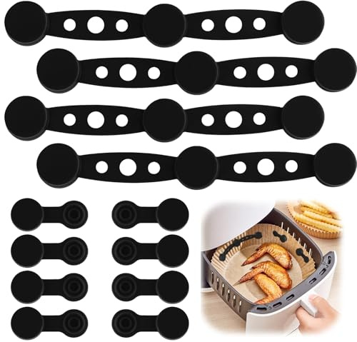 talifoca 12 Pezzi Magneti in Silicone per Friggitrice ad Aria, Magneti per Fissare Carta Forno della Friggitrice ad Aria, Calamite Friggitrice ad Aria