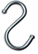 Linero 16 mm S-Haken, Chrom, einfach