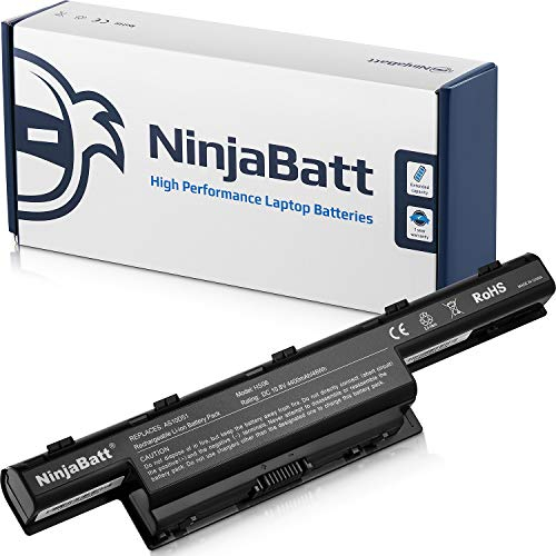 NinjaBatt Battery for Acer AS10D31 AS10D51 AS10D56 AS10D75 AS10D81 AS10D61 AS10D41 AS10D73 AS10D71 AS10D3E Aspire 5250 5733z 5750 7741 5733 5755 5253 - High Performance [6 Cells/4400 mAh/48WH]