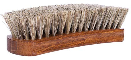 Kaps Spazzola Lux Di Qualità Per Scarpe Premium, Crine Naturale, Lucidante (17 cm Length)