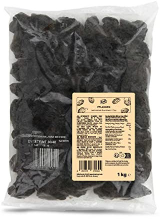 KoRo - Prugne secche denocciolate 1 kg - prugne essiccate senza nocciolo, frutta secca senza zolfo, senza conservanti e senza zucchero, snack vegano e senza glutine
