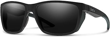 SMITH Longfin Sunglasses – Performance Sports Active Sunglasses for Watersports, Fishing & More – For Men & Women – Matte Black + Black ChromaPop Polarized Lenses