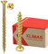 KLIMAS Vis a bois Torx - vis pour terrasse bois - vis à bois tête fraisée - vis de Construction de bois - Vis à panneaux d'aggloméré - Jaune, 6x100 mm, 100 Pièces