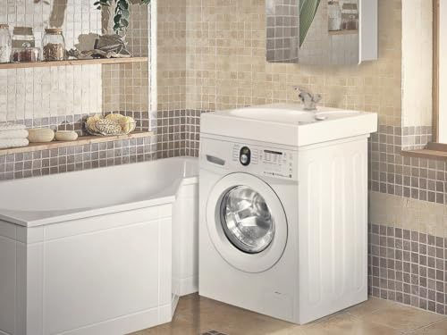Design Mineralguß Aufsatzwaschbecken Delta Waschtisch für Waschmaschinen Weiß