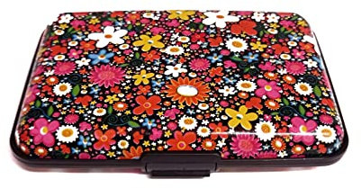 UK Phoenix Portatarjetas de crédito para mujer, protector sin contacto, funda para licencia de conducir, cartera de aluminio ligero, protector duro, bloque de señal, protección contra robo, fundas de