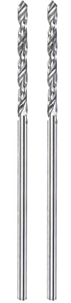 sourcing map 2 brocas de carburo sólido de 1,3 mm C3/K10 de carburo de tungsteno de precisión mini micro vástago recto broca helicoidal para acero inoxidable, metal, plástico, madera