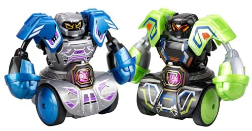 SilverLit YCOO Robo Kombat Tornado, Interactive Robot Fighting Toy with 360° Spin & Super Tornado Punch, 2 Battle Modes AI & Multiplayer, Sound Effects, LED Power Belt, optimal for Kids 5+