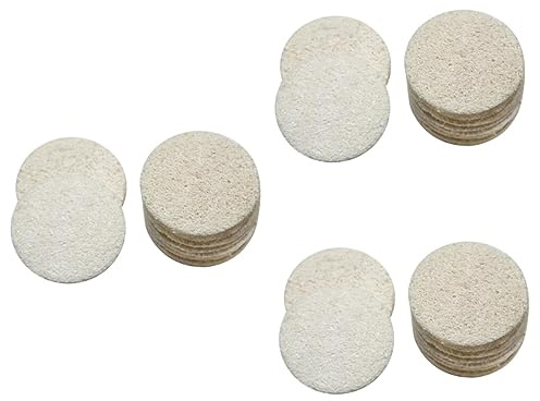 Beavorty 36pezzi Loofah Cleaning Pads Per Struccarsi e Pulizia Viso Da Spugna Naturale Per Bagno e Della