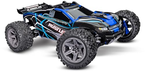 TRAXXAS Rustler 4x4 blau RTR BL-2S Brushless ohne Akku/Lader 1/10 Stadium Truck
