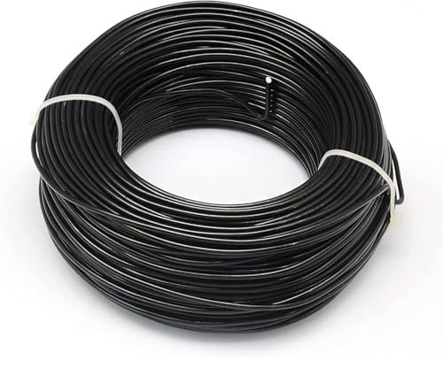 DryiC Bonsai Tree Alluminio Anodizzato Filo per Bonsai Filo di Alluminio Adatto per L'artigianato in Vaso, Peso 500 G,Nero,Diameter:8mm