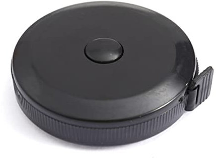 NUOBESTY Einziehbares Flexibles Maßband 150cm Schwarz Bandmaß Für Körpermaße Und Nähen Mit Reißfestem Pvc Band Stoßfestes Kunststoffgehäuse Für Präzise Messungen Zuhause Und Unterwegs