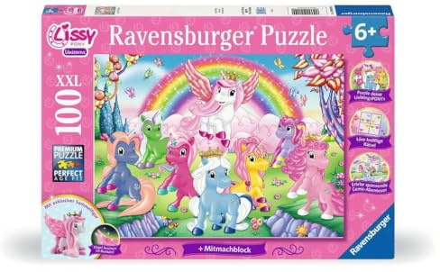 Ravensburger Puzzle Lissy Pony Activity Puzzle - 100 XXL Teile Puzzle ab 6 | 100 XXL Teile Lissy Pony Puzzle, Kinderpuzzle ab 6 Jahre, Ravensburger Qualität
