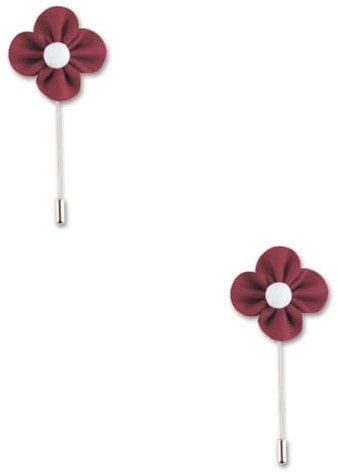 COLLBATH 2 Stücke Männer Kragen Revers Blume Brosche Hemd Brosche Herren Krawatte Brosche Pin Blume Boutonniere