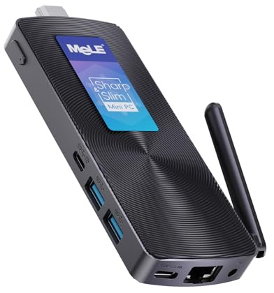 MeLE Stick PC with Windows 11 Pro,Fanless Computer PCG02 N100 8GB 128GB,Support 4K HDMI,Auto Power On PXE,Small Micro Desktop Computer on Industry IoT,Business Office,Digital Signage,USB-C,Linux,Ubunt