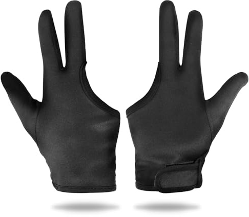 ElevateTech Hitzebeständige Handschuhe für Haarstyling, Professionelle Lockenstab Handschuh 3 Finger Handschuhe Wiederverwendbare Haarfärbemittel Hitzeschutz Handschuhe für Curling, Barbier, Perming