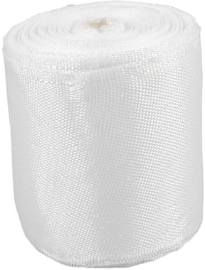 TIDTALEO Non-Adhesive Fiberglass Fabric Roll White Mesh Tape for Reinforcement Wall Cracks Boat Repairs and Molding 10cm x 3000cm Wear Resistant