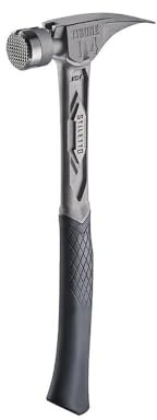 Stiletto TIBONE Titanium Framing Hammer, 14oz, Milled Face, Curved Handle