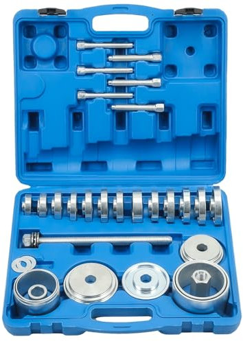 ISINEVER Set di attrezzi per cuscinetti ruota, 31 pezzi, universale, per mozzo ruota, smontaggio, compatibile con VW, compatibile con Audi, compatibile con BMW, compatibile con Mercedes