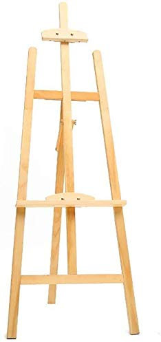 Soporte de pintura de caballete multifunción Soporte de exhibición de madera Marco de suministros de arte Diseño de trípode tradicional que garantiza la altura del caballete de la boda Dibujo instantá