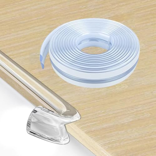Protección de Esquina de Silicona para niños protección de Esquina de Escritorio Transparente protección de Esquina de Seguridad para bebés protección de Esquina de Muebles (2m)