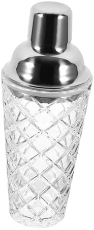 Mobestech Coctelera De Vidrio Coctelera De Mano Vaso Para Agitar Cócteles De Acero Inoxidable Mezclador De Bebidas Para Preparar Cócteles Casa