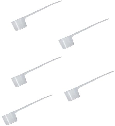 5 palette dosatrici per proteine in polvere, 5 g, in plastica, multiuso, misurini di precisione, per liquidi, polveri, condimenti, olio, caffè, tè, cottura, fitness, cucina (trasparente)
