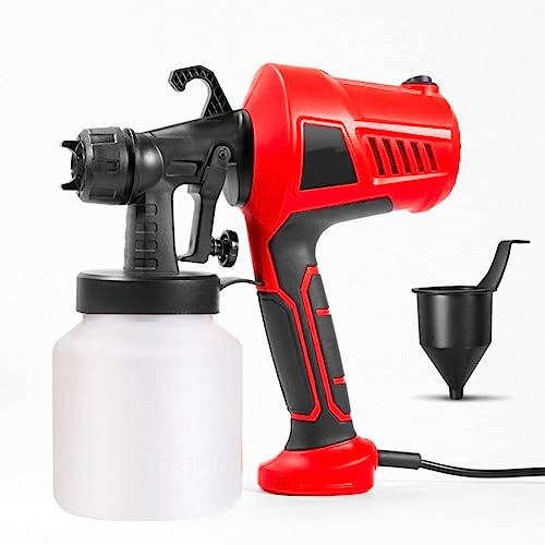 Genérico Pulverizador De Pintura Eléctrico De 500 W, Máquina De Chorro De Arena Multifuncional para Hornear, 3 Modos De Pulverización, Decoración De Pasteles De Chocolate (Red)