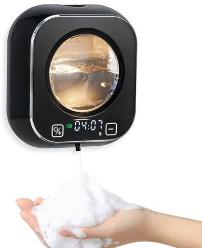 Viitech Seifenspender Automatisch Wandmontage mit Sensor, 320ML Elektrischer Seifenspender Wandbefestigung, USB Seifenspenders Wandbefestigung Elektrischer Seifenspenders für Bad Küche